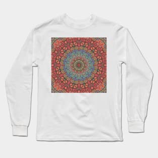 3-D Mosaic Mandala Long Sleeve T-Shirt